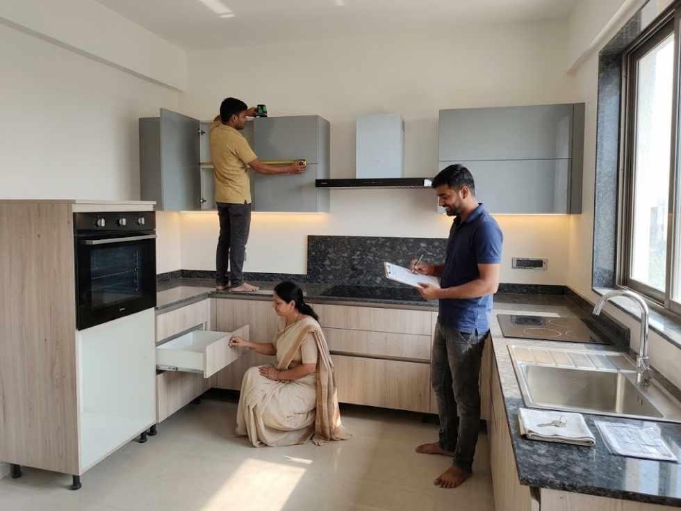 modular kitchen site inspection